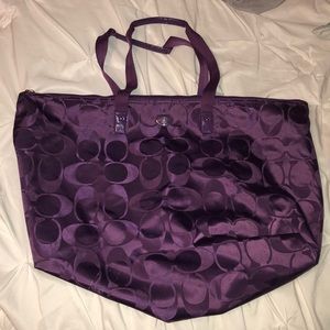 Large Coach duffel bag
